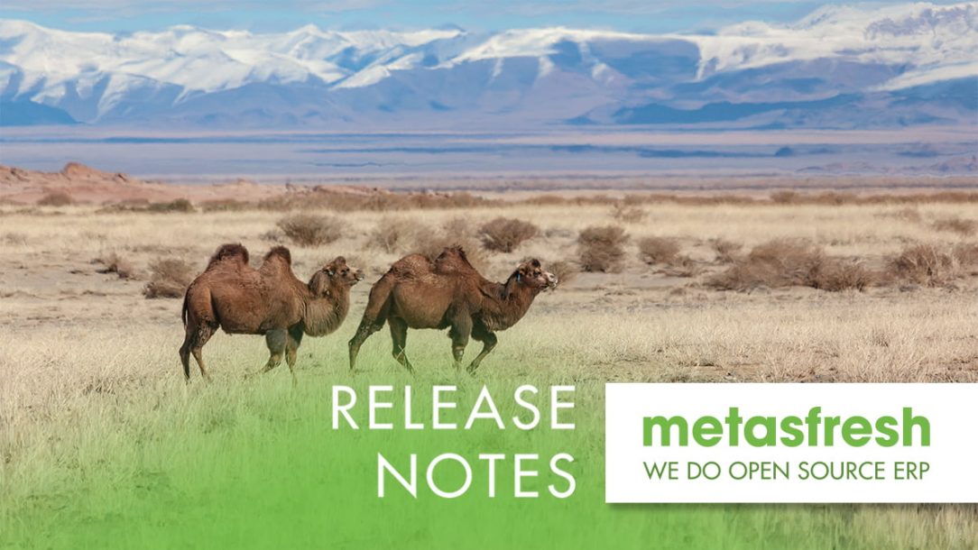 metasfresh ERP Release 5.158 - Bactrian camels