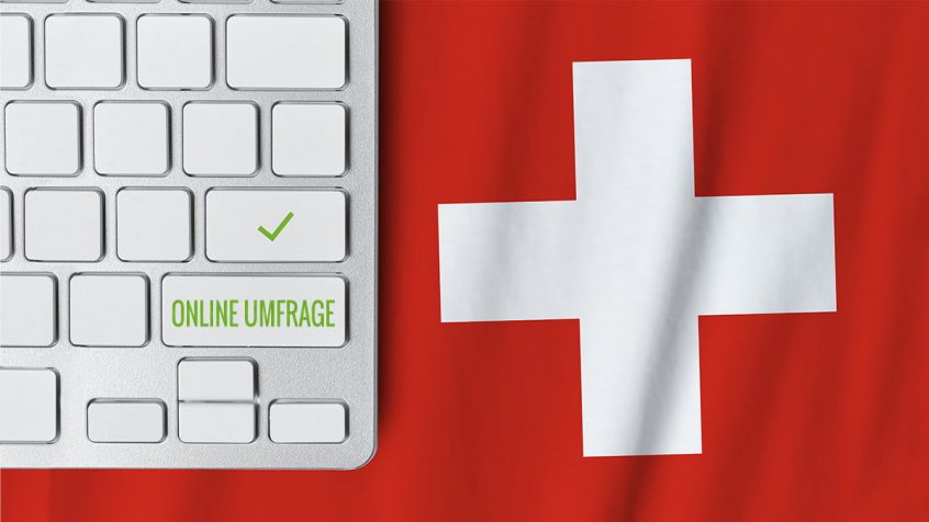 Swiss Flag, Keyboard, Online Survey