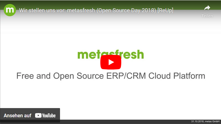 Wir stellen uns vor: metasfresh (Open Source Day 2018)