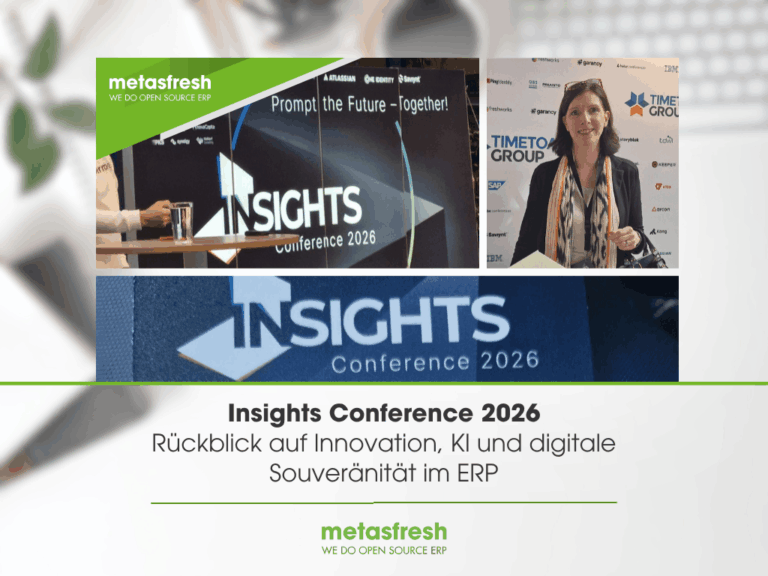 metas GmbH auf der Insights Conference 2026: Rückblick auf Innovation, KI und digitale Souveränität im ERP