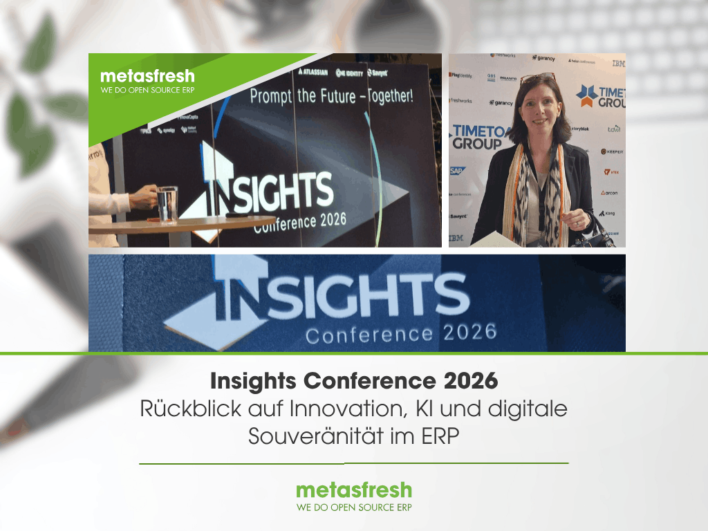 metas GmbH auf der Insights Conference 2026: Rückblick auf Innovation, KI und digitale Souveränität im ERP